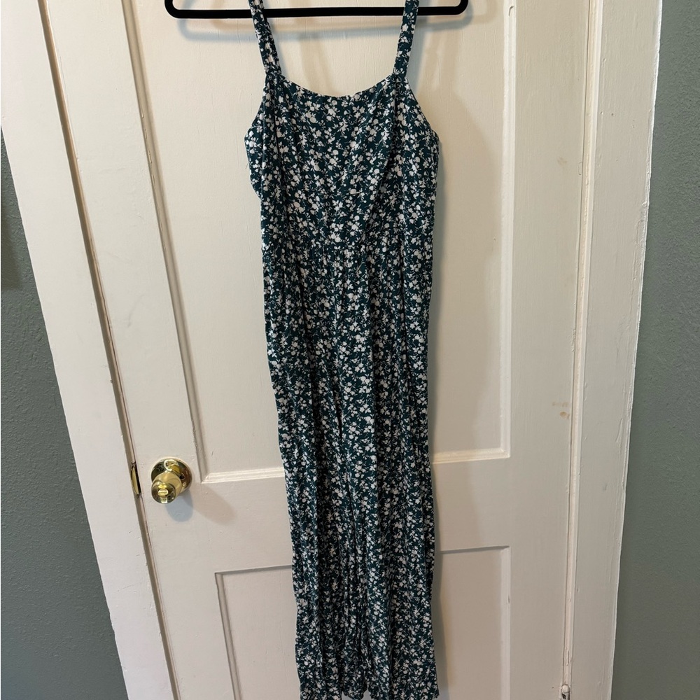 Floral Print Sleeveless Jumpsuit